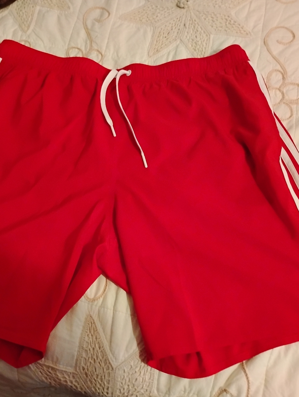 NWT Men's Red Athletic Adidas Shorts 2XL